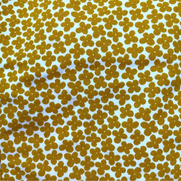 Boden Mustard Yellow Jacquard Boho Floral Mini Skirt Size 10P - Picture 7 of 7